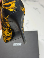 Versace Jeans Couture Damen Stiefeletten Barock Schwarz Gold Gr. 39