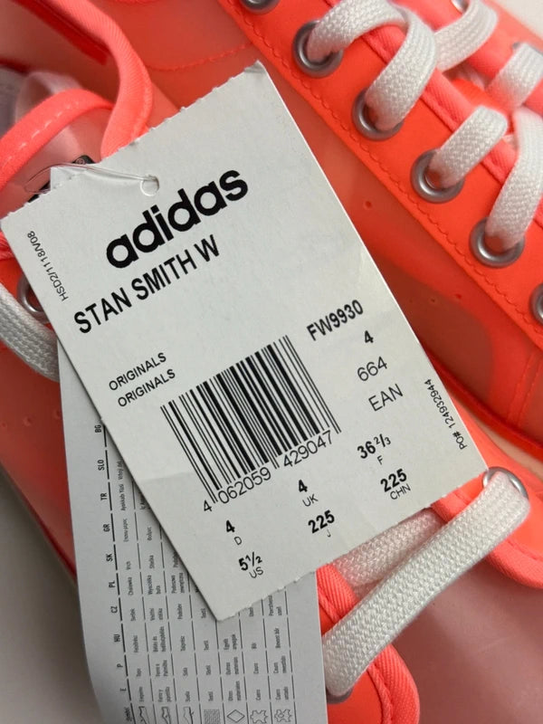 Adidas Stan Smith Jelly W Damen Sneaker Neon Pink Transparent Gr. 36 2/3