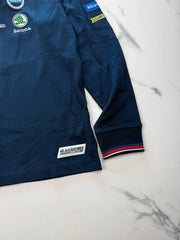 AvD Oldtimer Grand Prix 2018 Langarm Poloshirt Dunkelblau Gr. XS 100% Baumwolle