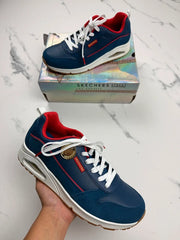 Skechers Street Uno Victory Pack Sneaker Blau Rot Gr. 42