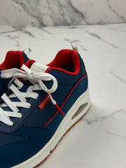 Skechers Street Uno Victory Pack Sneaker Blau Rot Gr. 42