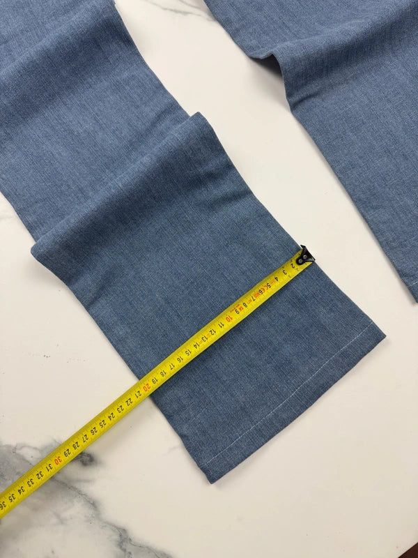 LBJC Laguna Beach Jeans Co. Herren Jeans Blau W30 Bootcut Skull Destroyed