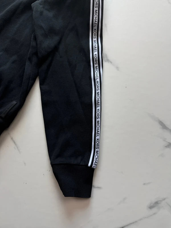 Michael Kors Herren Sweatshirt Schwarz Gr. M Logo Tape Baumwollmix