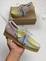 Clarks Originals Wallabee Damen Wildleder Schuhe Multicolor Pastell Gr. 37