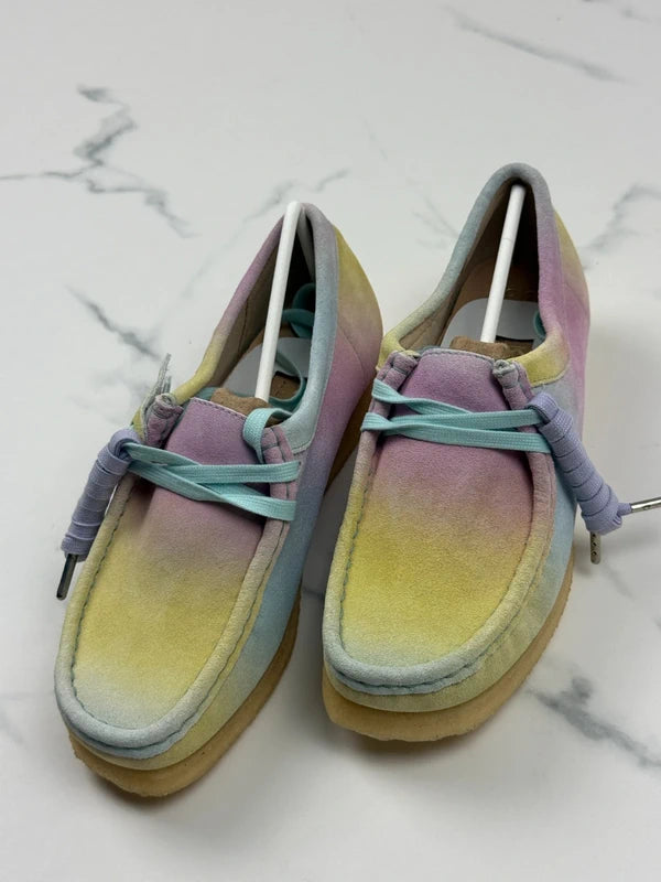 Clarks Originals Wallabee Damen Wildleder Schuhe Multicolor Pastell Gr. 37