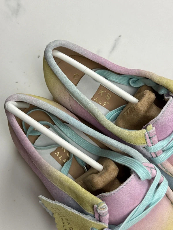 Clarks Originals Wallabee Damen Wildleder Schuhe Multicolor Pastell Gr. 37