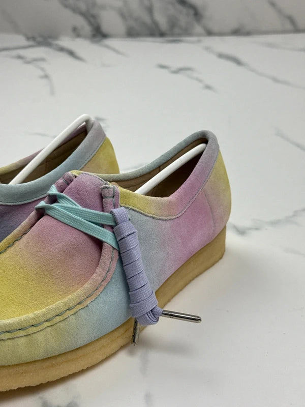 Clarks Originals Wallabee Damen Wildleder Schuhe Multicolor Pastell Gr. 37