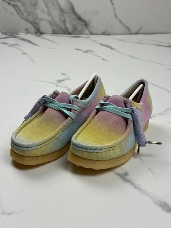Clarks Originals Wallabee Damen Wildleder Schuhe Multicolor Pastell Gr. 37