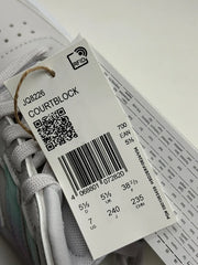 Adidas Courtblock Damen Sneaker Grau Mint Lila Gr. 38 2/3