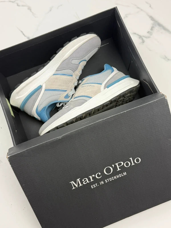 Marc O’Polo Herren Sneaker Grau Hellblau Gr. 43