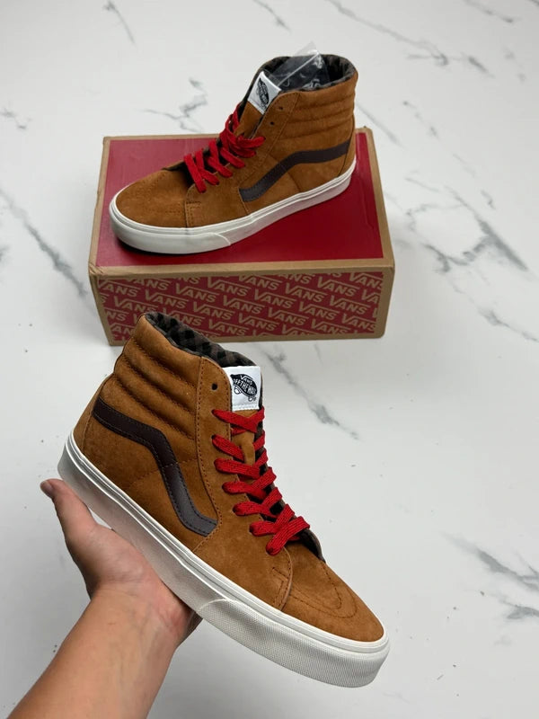 Vans Sk8-Hi Damen Wildleder High Top Sneaker Braun Gr. 39
