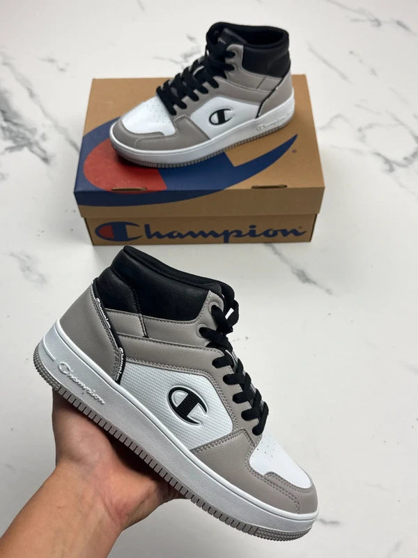 Champion RD18 2.0 Mid Damen High Top Sneaker Grau Weiß Schwarz Gr. 38