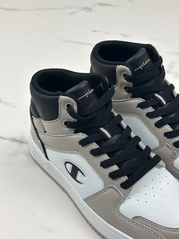 Champion RD18 2.0 Mid Damen High Top Sneaker Grau Weiß Schwarz Gr. 38
