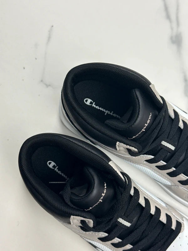 Champion RD18 2.0 Mid Damen High Top Sneaker Grau Weiß Schwarz Gr. 38