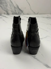Lazamani Damen Leder Stiefeletten Schwarz mit Nieten Gr. 38 Vinted