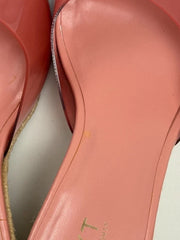 Next Damen Keilabsatz Sandalen Rosa Transparent Gr. 38