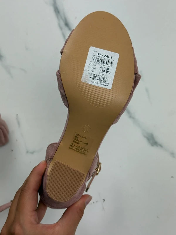 Friends Like These Damen Sandalen Rosa mit Schleife Gr. 38