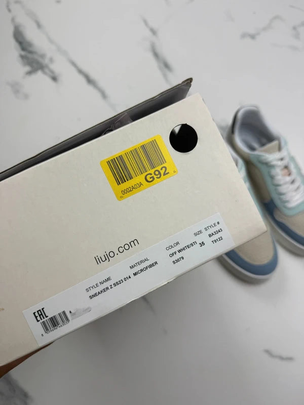 Liu Jo Damen Sneaker Beige Blau Mint Gr. 35
