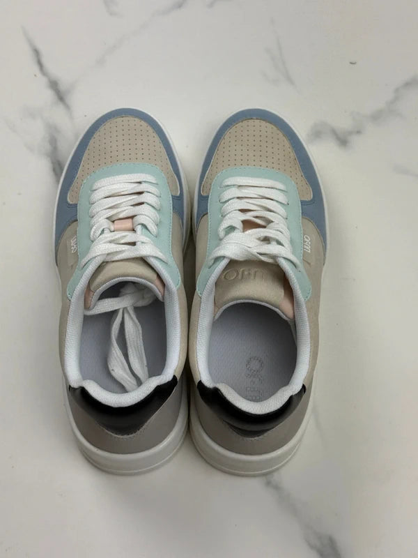Liu Jo Damen Sneaker Beige Blau Mint Gr. 35