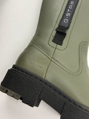 G-Star RAW Kafey PFM HGH Damen Leder Boots Schwarz Olivgrün Gr. 36