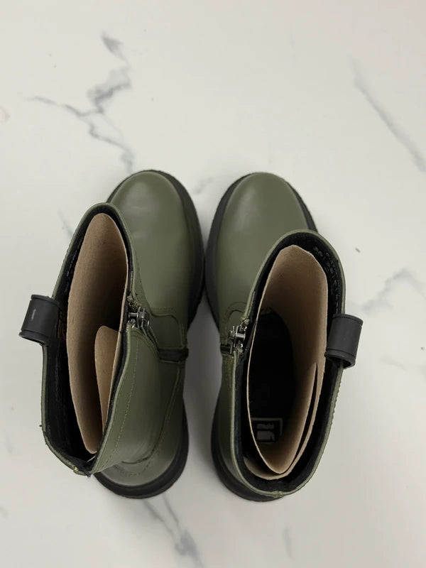G-Star RAW Kafey PFM HGH Damen Leder Boots Schwarz Olivgrün Gr. 36
