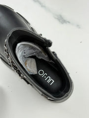 Liu Jo Arabella 1 Damen Chunky Boots Schwarz mit Ketten Gr. 35