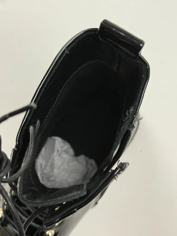 Högl Damen Lackleder Schnürboots Schwarz Gr. 36 / UK 3,5