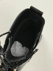 Högl Damen Lackleder Schnürboots Schwarz Gr. 36 / UK 3,5