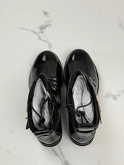 Högl Damen Lackleder Schnürboots Schwarz Gr. 36 / UK 3,5