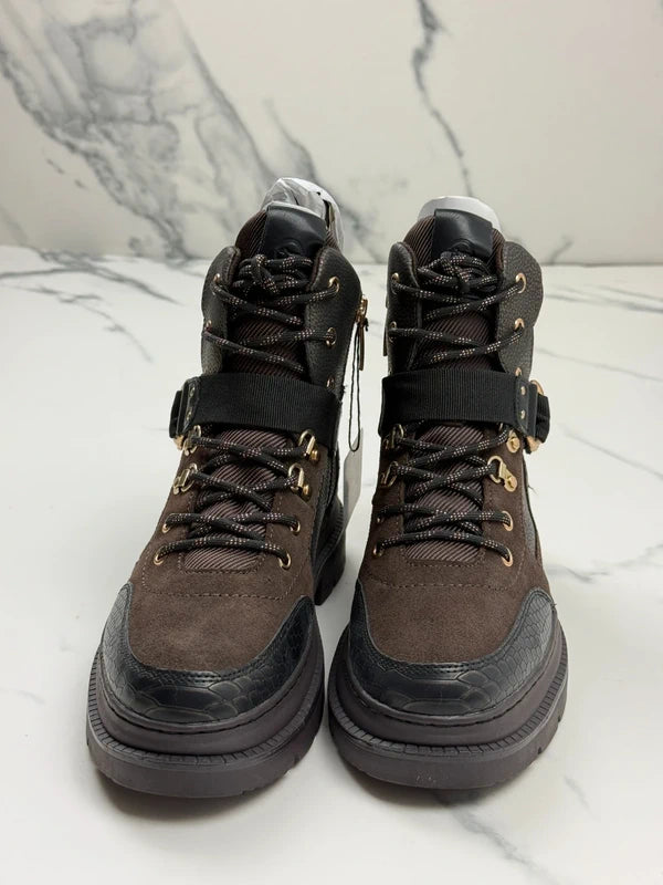 Tamaris Damen Schnürboots Braun mit Gold-Details Gr. 39