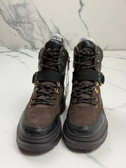 Tamaris Damen Schnürboots Braun mit Gold-Details Gr. 39