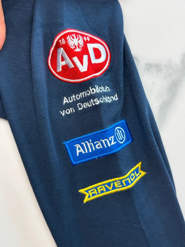 AvD Oldtimer Grand Prix 2018 Langarm Poloshirt Dunkelblau Gr. XS 100% Baumwolle