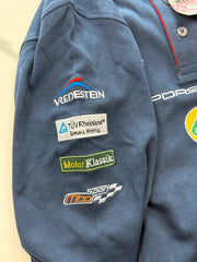 AvD Oldtimer Grand Prix 2018 Langarm Poloshirt Dunkelblau Gr. XS 100% Baumwolle