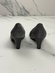 Gabor Damen Pumps Silber Metallic Glitzer Gr. 37,5 Elegant