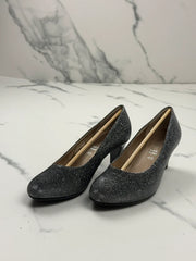 Gabor Damen Pumps Silber Metallic Glitzer Gr. 37,5 Elegant