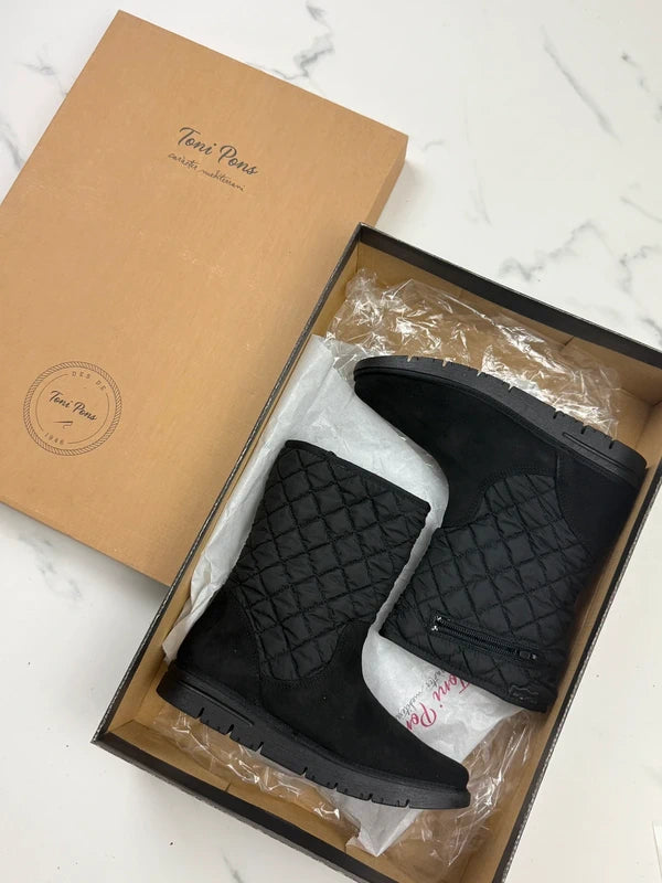 Toni Pons Belize-UM Damen Winterstiefel Schwarz Gr. 35