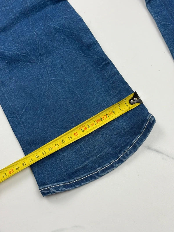G-Star Damen Jeans Blau Gr. S W27 Bootcut 98% Baumwolle Made in Italy
