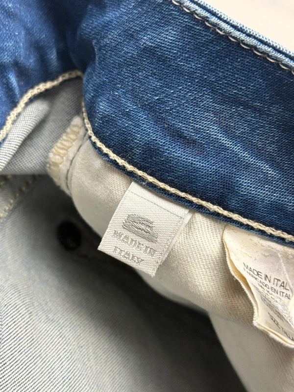 G-Star Damen Jeans Blau Gr. S W27 Bootcut 98% Baumwolle Made in Italy