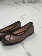 Unisa Kinder Ballerinas Pyrite Lightmetal Leder Gr. 34 Neu mit Etikett