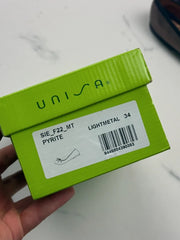 Unisa Kinder Ballerinas Pyrite Lightmetal Leder Gr. 34 Neu mit Etikett
