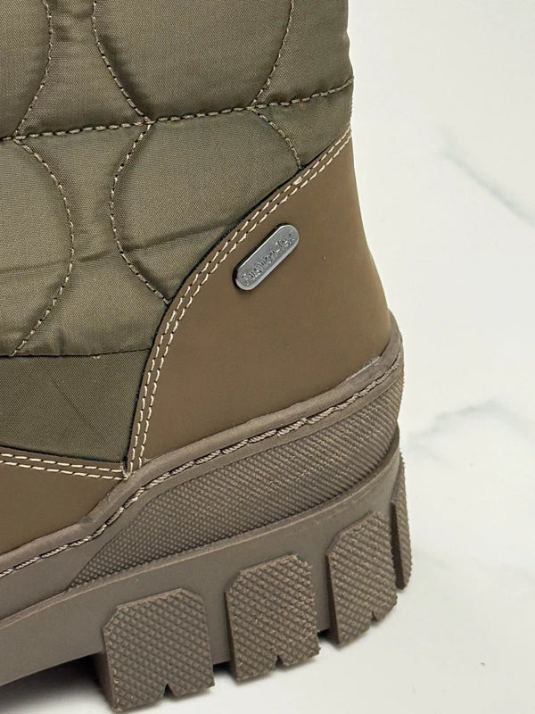 Marco Tozzi Damen Winterstiefel Khaki Neu