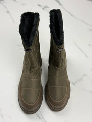 Marco Tozzi Damen Winterstiefel Khaki Neu