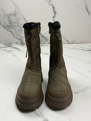 Marco Tozzi Damen Winterstiefel Khaki Neu