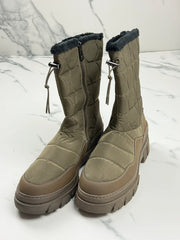 Marco Tozzi Damen Winterstiefel Khaki Neu