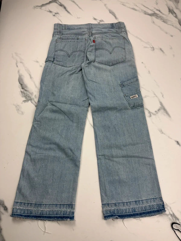 Levi’s 518 Damen Jeans Hellblau Gr. M W29 L29 Straight Fit 100% Baumwolle