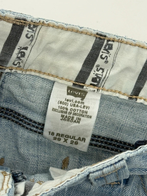Levi’s 518 Damen Jeans Hellblau Gr. M W29 L29 Straight Fit 100% Baumwolle