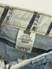 Levi’s 518 Damen Jeans Hellblau Gr. M W29 L29 Straight Fit 100% Baumwolle
