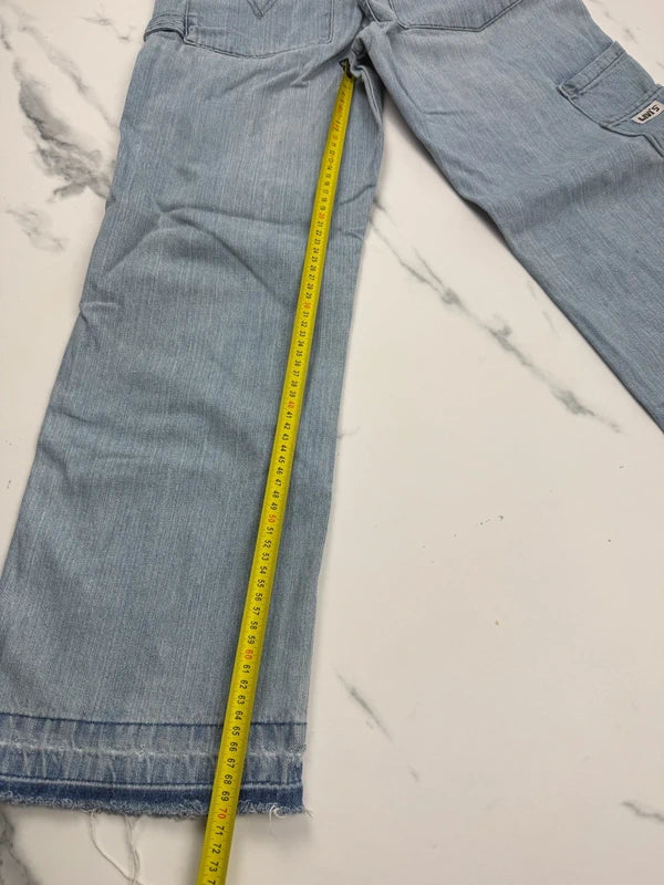 Levi’s 518 Damen Jeans Hellblau Gr. M W29 L29 Straight Fit 100% Baumwolle