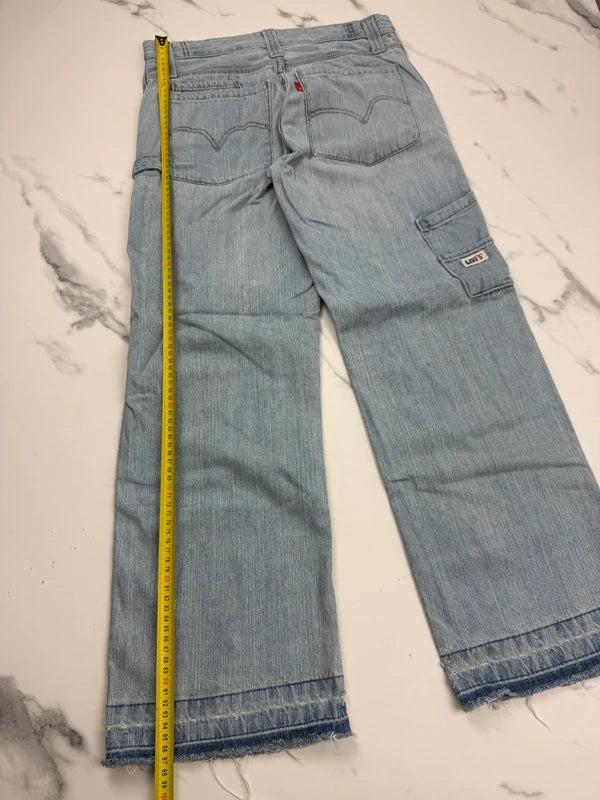 Levi’s 518 Damen Jeans Hellblau Gr. M W29 L29 Straight Fit 100% Baumwolle
