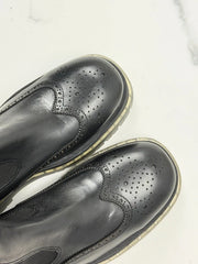 Inuovo Damen Chelsea Boots Leder Schwarz Gr. 41